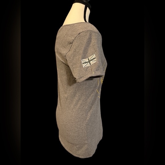 Jaguar Graphic Gray Women's Short Sleeve Tee - Picture 3 of 5